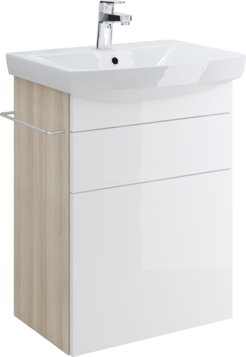 Тумба для комплекта Cersanit Smart 55 ясень, белый