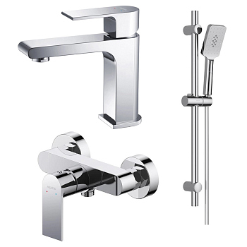 Комплект смесителей Aquatek Лира AQ1431CR Хром