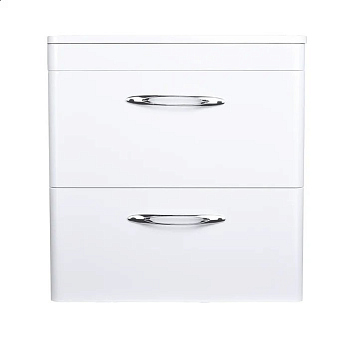 Тумба подвесная Style Line, "Каре 60" (2 ящ.) Люкс белая, СС-00002268