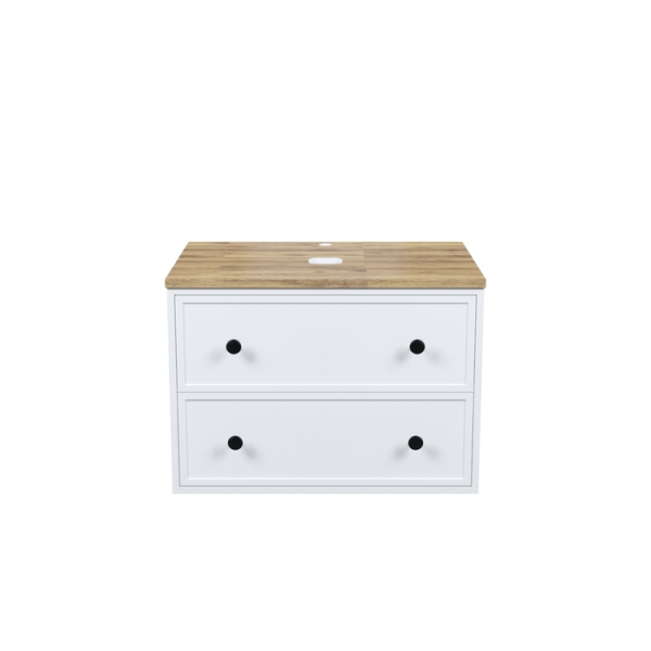 Тумба IDDIS подвесная, со столешницей, 70 см, белый матовый, Torr (TOR70WBi95K)