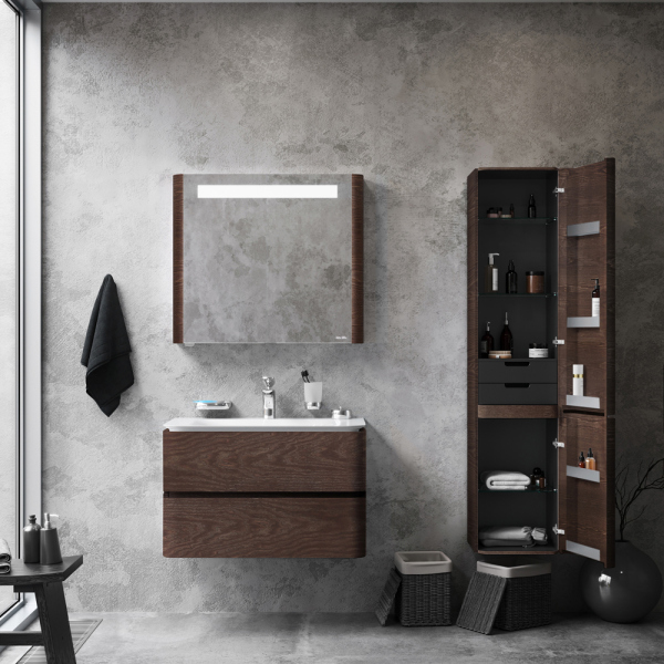 Шкаф-пенал AM.PM Sensation 40 R светло-голубой