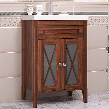 Тумба без раковины Opadiris Палермо 60, цвет свет.орех (Раковина Opadiris FRAME 60), 00-00006718