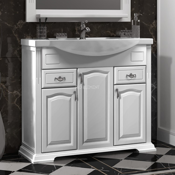 Тумба для комплекта Opadiris Риспекто 95 белая матовая