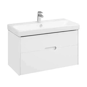 Тумба с раковиной Акватон Оливия 90 1A2544K0OL010 белый матовый