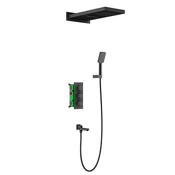 Душевая система встроенная с термостатом Timo Petruma (SX-5079/03SM) черный