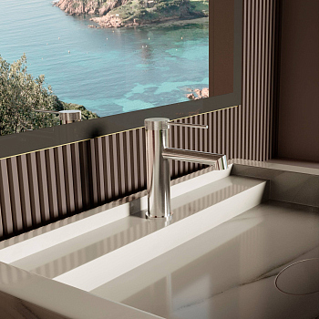 Смеситель для раковины Vincea Rim VBF-2RM1CH однорычажный, хром