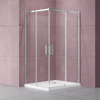 Душевой уголок Vincea Dice VSS-4D900CL, 900*900, хром, стекло прозрачное