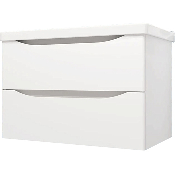 Тумба Элеганс 80, цвет белый матовый