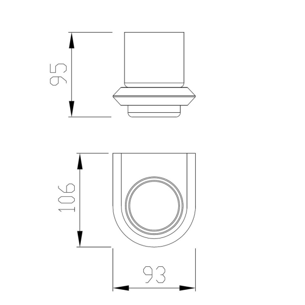 Стакан для зубных щеток ABBER Nord AA1556G золото матовое