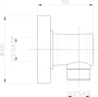 Шланговое подключение Bossini V00224 BR