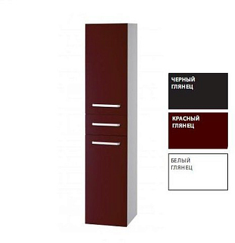 Шкаф-пенал Dreja Q Max 64849 левосторонний, черный глянец