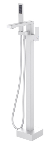 Напольный смеситель для ванны с душем D&K Bayern.Liszt матовый белый (DA1516008)
