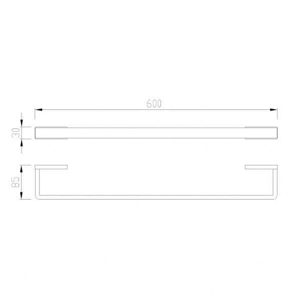 Полотенцедержатель ABBER Westen AA1754G золото матовое