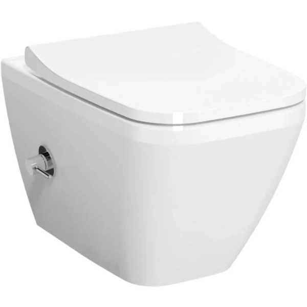 Подвесной безободковый унитаз Vitra Integra Square, с функцией биде, 7082B003-7209