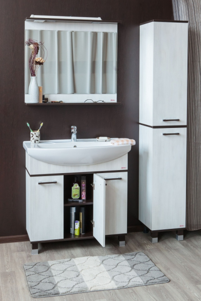 Тумба для комплекта Sanflor Толедо 85 венге, северное дерево светлое