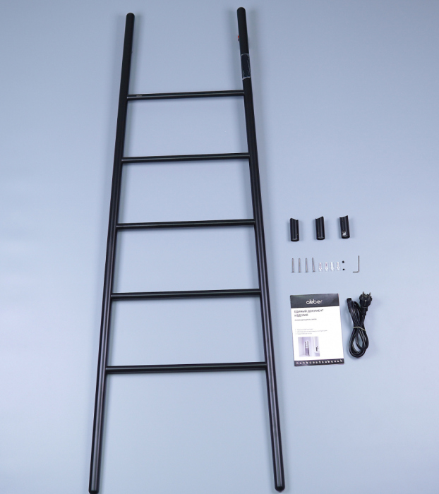 Полотенцесушитель электрический ABBER Treppe AH4705MB черный матовый