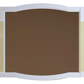 Зеркало Opadiris Лаура 100, цвет белый с патиной, Z0000007091