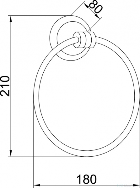 Полотенцедержатель Boheme Hermitage Chrome 10384