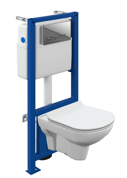 Комплект Cersanit инсталляция+унитаз+клавиша смыва, 64121