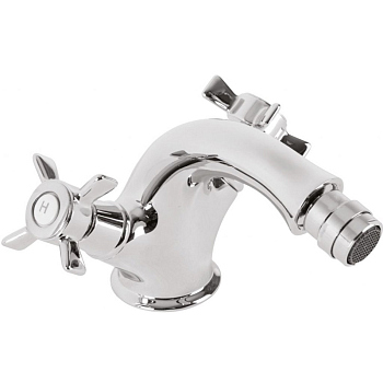 LORD-BS1-03/24 Смеситель на биде c донным клапаном золото, ручки золото