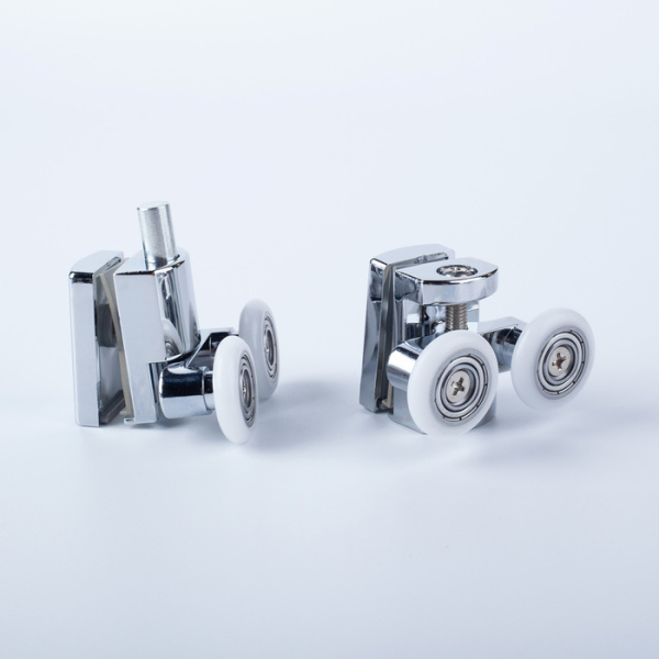 Ролики IDDIS 2 верхних, 2 нижних двойные, D=23 мм хром, стекло 7-8 мм (966D23C8DZ)