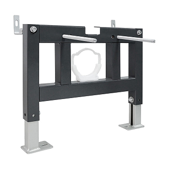 Комплект ABBER подвесной унитаз Bequem AC1108PMB черный матовый с инсталляцией AC0101P