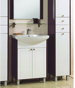 Тумба под раковину Акватон Альпина 65 цвет Венге 1A133401AL500