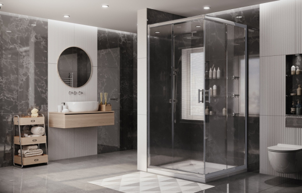 Душевое ограждение Ambassador Kingston 14011102 (900x900x2000)