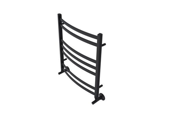 Полотенцесушитель водяной Aquatek (Акватек) Лугано П7 500х600 мм, черный, AQ DOC0760BL